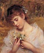 Sophie Gengembre Anderson Love In a Mist oil painting on canvas